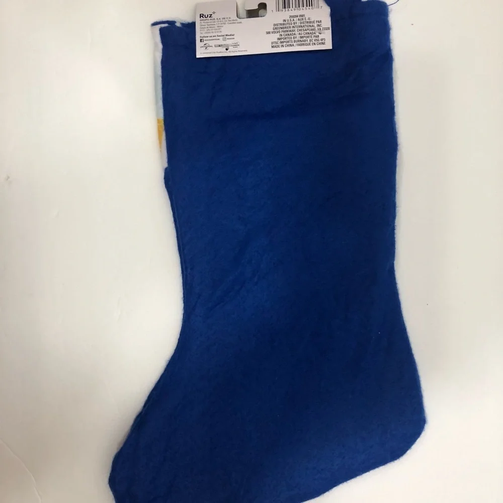 Minions Santa Hat/Stocking NWT
